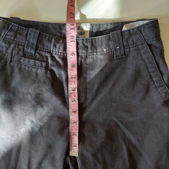 Old Navy girl's grey chino pants 14 - Picture 7 of 8